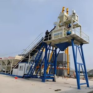 concrete plant with chassis