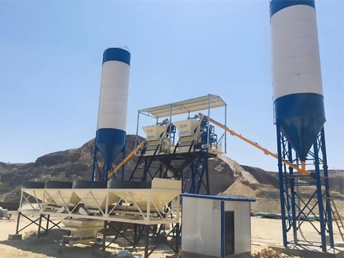HZS50 Concrete batching plant
